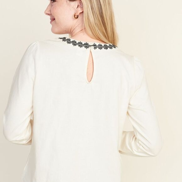 Old Navy Embroidered Neck Jersey Shirt - Picture 4 of 4